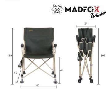 MADFOX Warden Katlanır Kamp Sandalyesi Haki