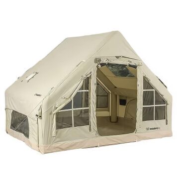 Madfox Bigless Glamping Cotton Inflatable Şişme Çadır [Baca Çıkışlı]
