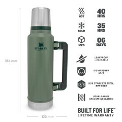 STANLEY Classic Vacuum Bottle Termos 1.4 lt Yeşil